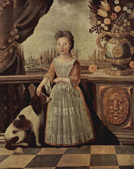 Kuhn Justus Engelhardt Portrait of Eleonor Darnhall china oil painting image
